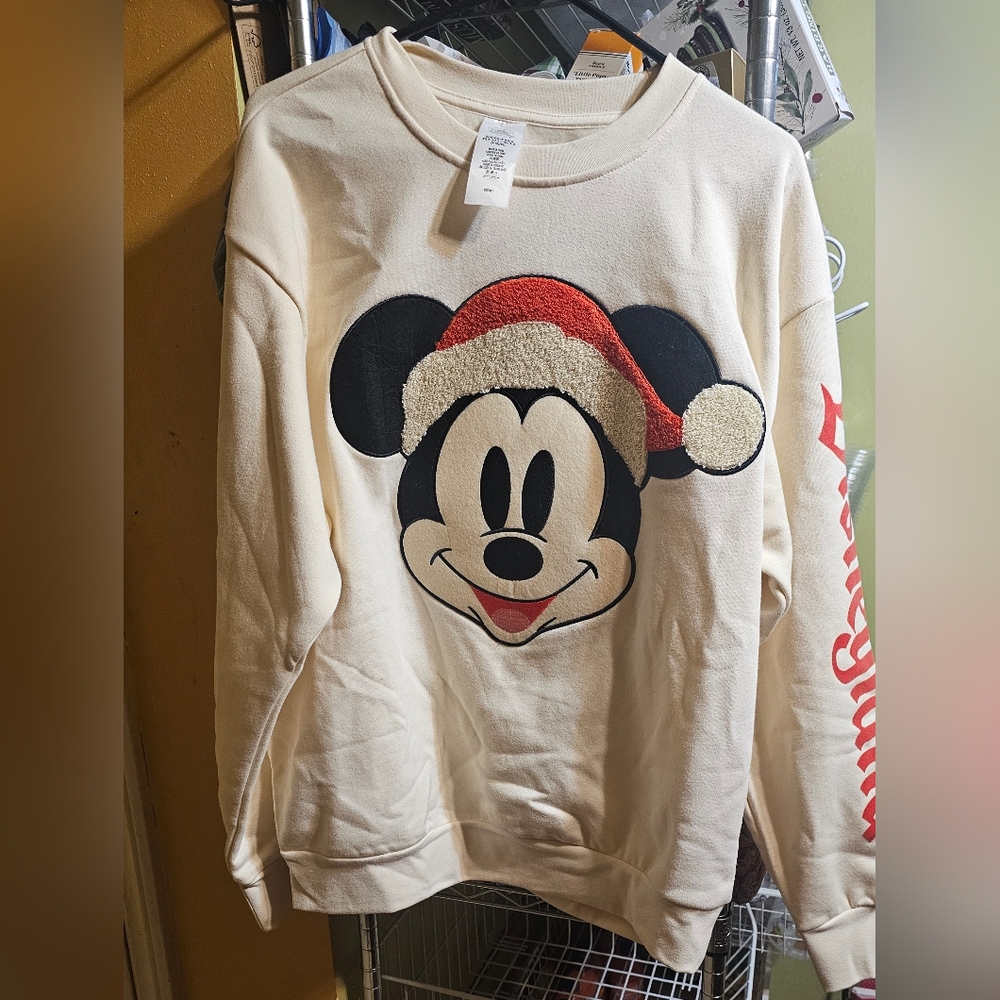 Disney Cream Mickey Mouse Sweater